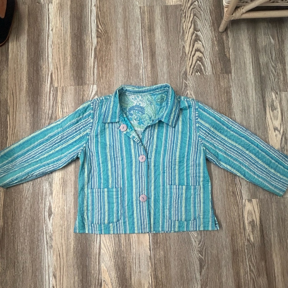 ⭐️Draper’s & Damon’s Petite Large reversible jacket shell⭐️ - Picture 3 of 12